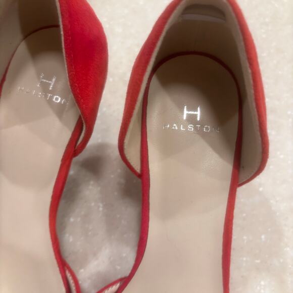 Halston Bali Women's 7 Pink Vegan Elegant Suede Pointed Formal Party Pump Heels - Picture 6 of 10